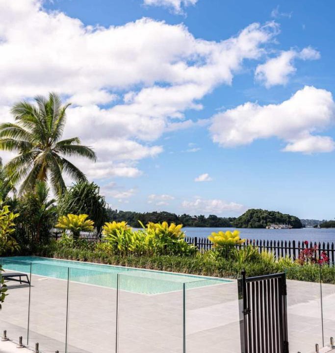 Lami Apartment | 107 - Suva City Views Oceanfront Backyard